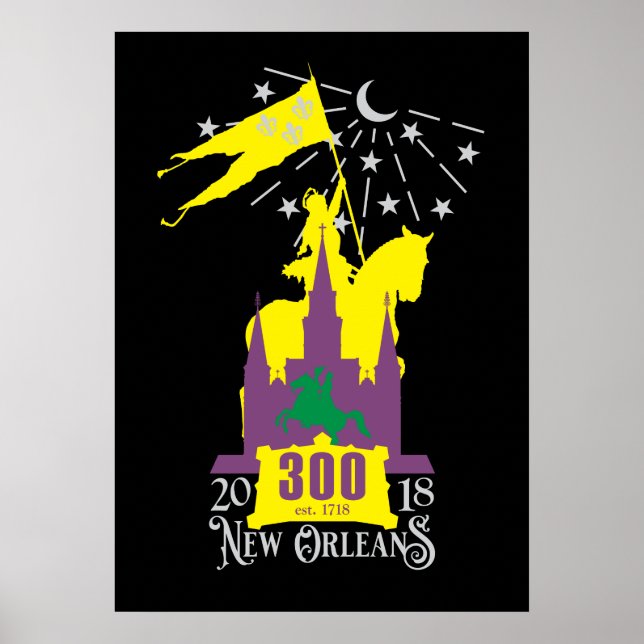 Nya Orleans 300-årsjubileum Poster (Framsidan)