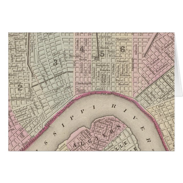 Nya Orleans 3 Hälsningskort (Framsidan Horizontal)