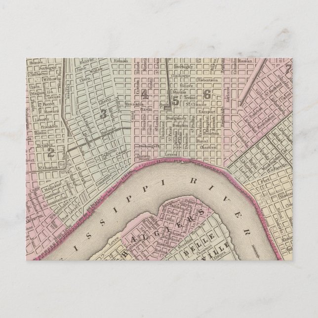 Nya Orleans 3 Vykort (Framsida)