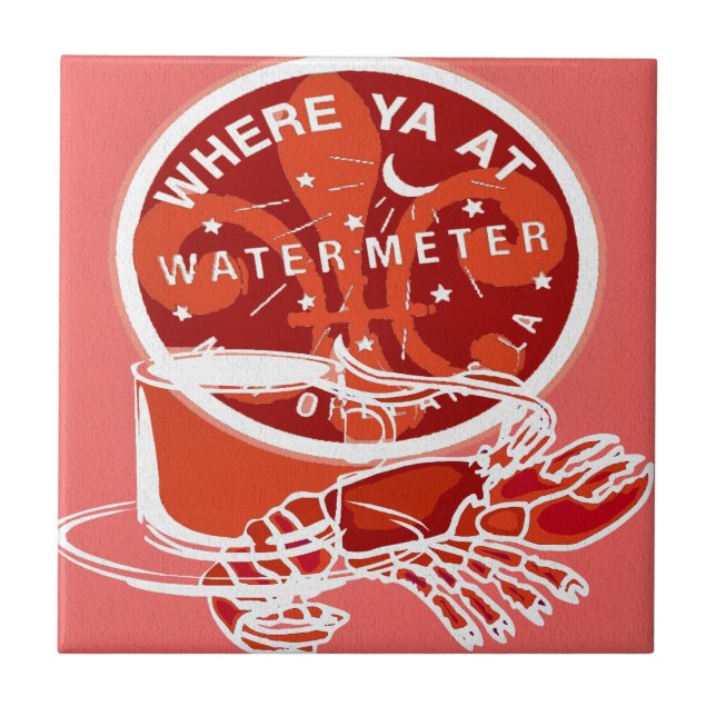 Nya Orleans Art-symboler Kakelplatta (Framsidan)