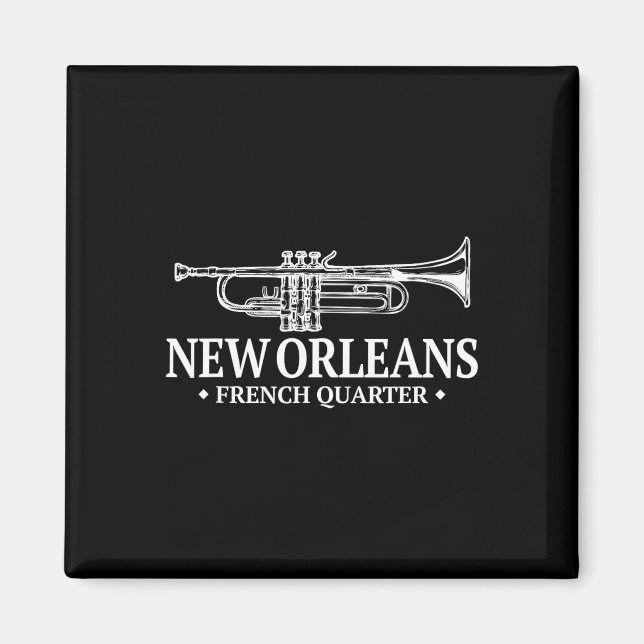 Nya Orleans-gåvor och Tees Uni Mardi Gras Magnet (Framsidan)