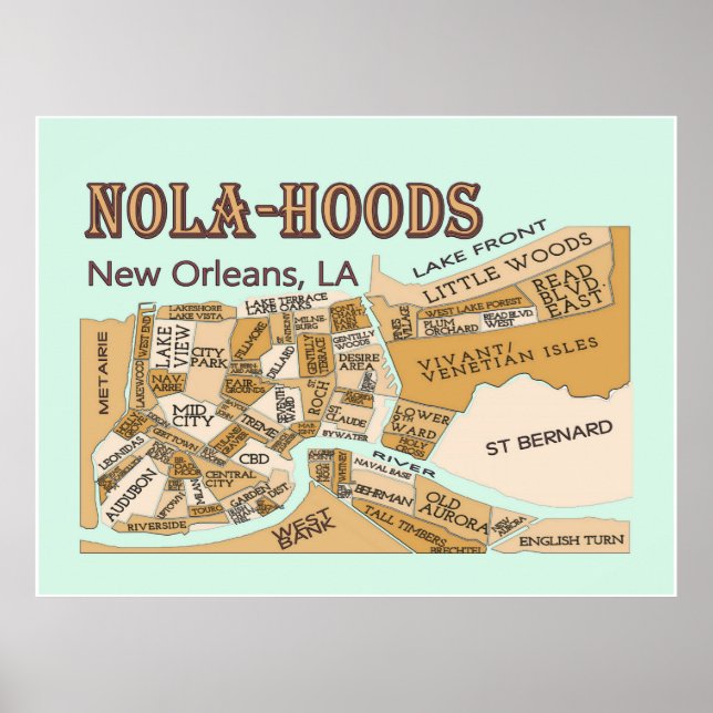 Nya orleans-grannar, NOLA-HUVOR Poster (Framsidan)