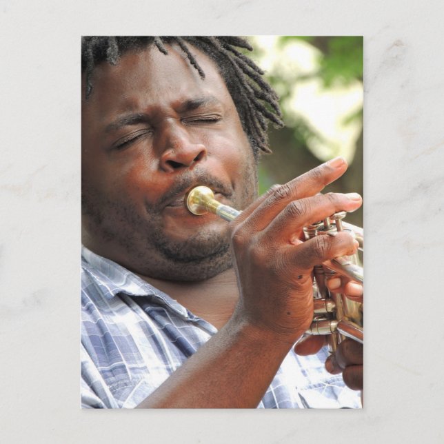 NYA ORLEANS JAZZ SAX0MOBILA POSTCARDS VYKORT (Framsida)
