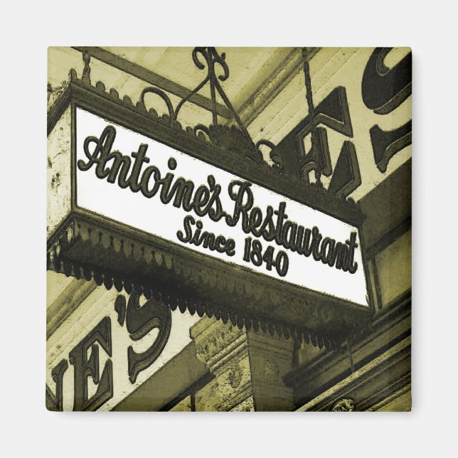 Nya Orleans Restauranger Magnet (Framsidan)