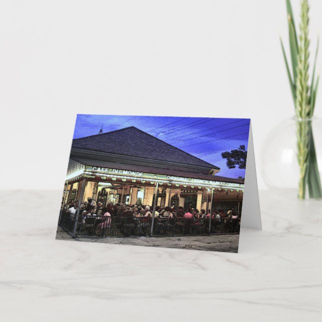 Nya Orleans Restaurants Coffee Shop Kort (Framsida)