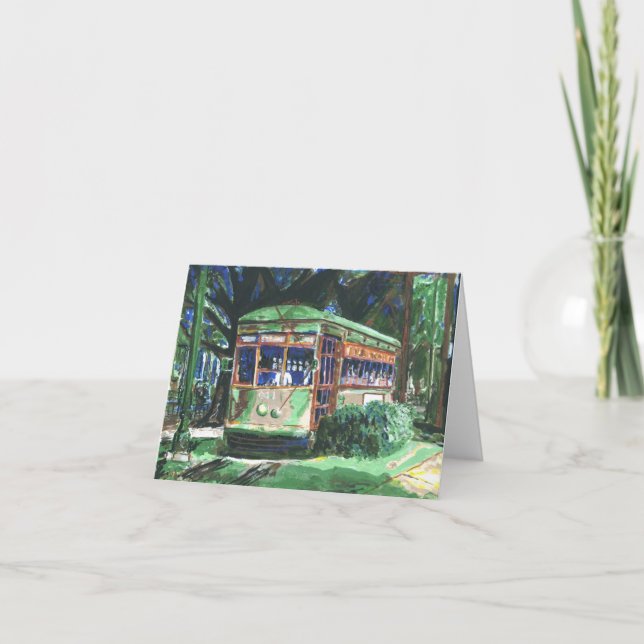 Nya Orleans Streetcar Season hälsningar Helgkort (Framsida)