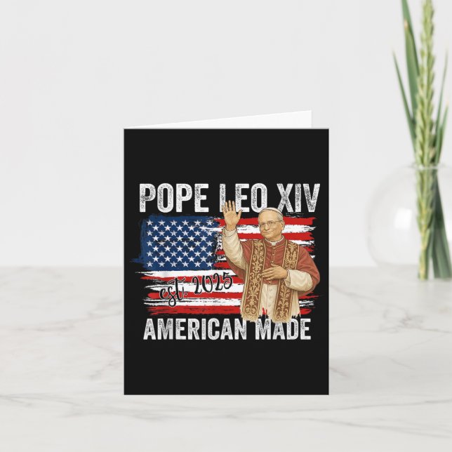 Nya påven Leo Xiv 2025american Made Kort (Framsida)