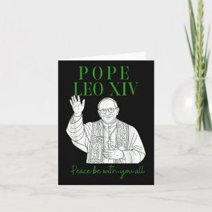 Nya påven Leon Xiv Pappa Christian, Habemus Papam Kort