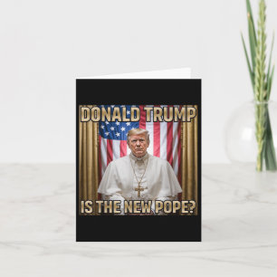 Nya påvens Trump Tee - Superskojets politiska skäm Kort