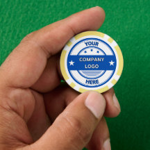 NYA! Pokerchips - Gula- Anpassade