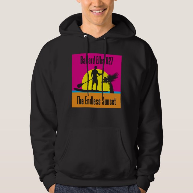 NYA PUB FUNDRAISER-ändlösa solnedgångar Hoodie (Framsida)