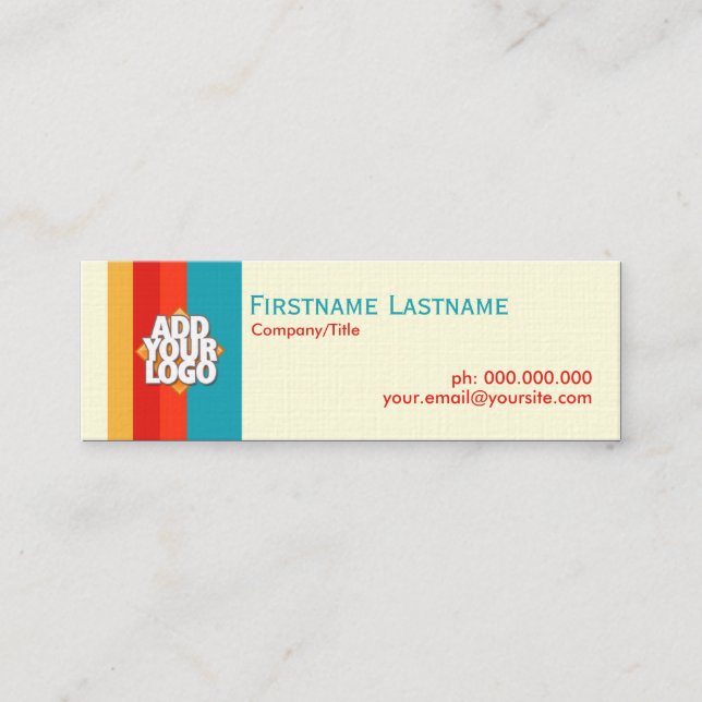 Nya Retro mini- kort för enkla randar (Framsida)