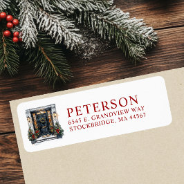 Nya Returetiketter i jultomten Returadress Etikett