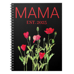 Nya röda MAMMOR Anteckningsbok