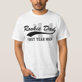 Nya Rookie Pappa första året MVP Fars dag Tee Shirt