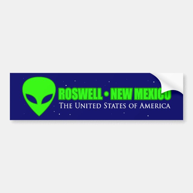Nya Roswell - mexico Bildekal (Framsidan)