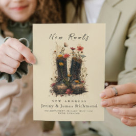 Nya rötter - Nya adress jag skor med rötter Meddelande