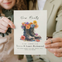 Nya rötter - Nya adress skor och blommor