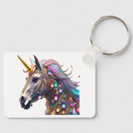 Nya rötter och rubies i en gyllene Ornate-design Nyckelring