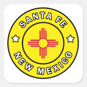 Nya Santa Fe - mexico Fyrkantigt Klistermärke