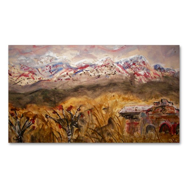 Nya Santa Fe - mexico Magnetiska Visitkort (Framsida)