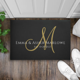 Nya skript, Monogram Black Guld-familjen Namn