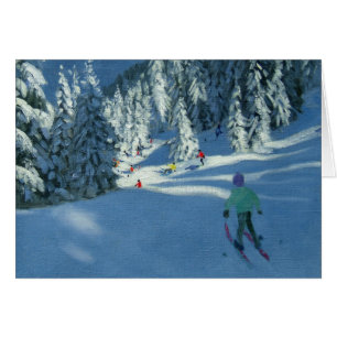 Nya snöMorzine frankriken Hälsningskort
