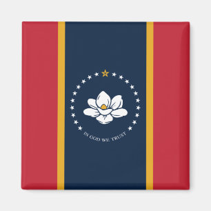 Nya Statlig flagga i Mississipi Magnet