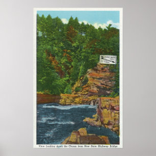 Nya statliga Hwy överbryggar beskådar av den Poster