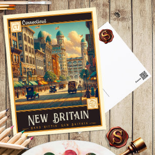 Nya Storbritannien, Connecticut Postkort för Vin Vykort