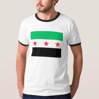 Nya syriska syriska friheter efter revolution flag t shirt