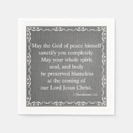 Nya testamentets bibelvälsignelse- 1 Thessaloniki  Pappersservett