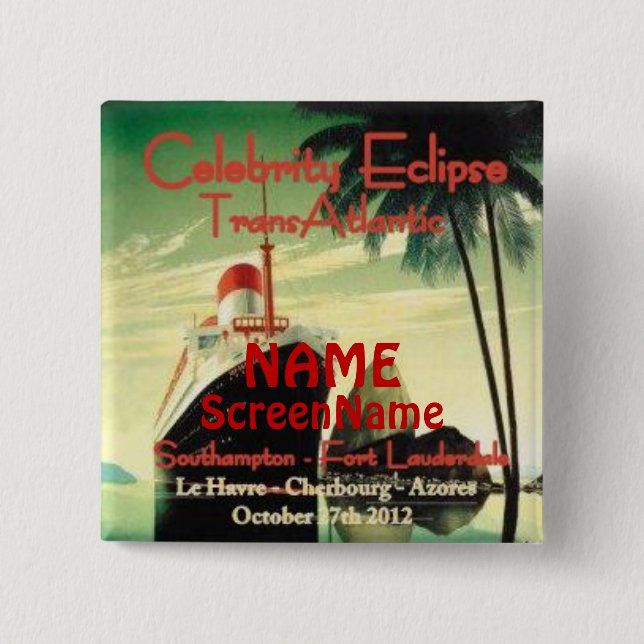 Nya Transatlantic knäppas Knapp (Framsida)