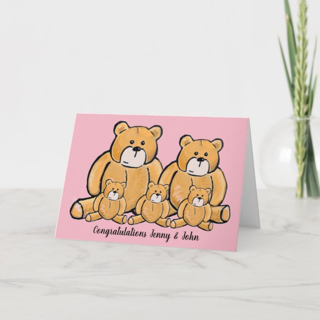 Nya trippelkort för flicka kort (Framsida)