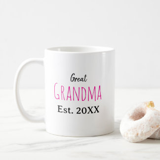 Nya Underbara födelseattentat av mormor Baby Kaffemugg