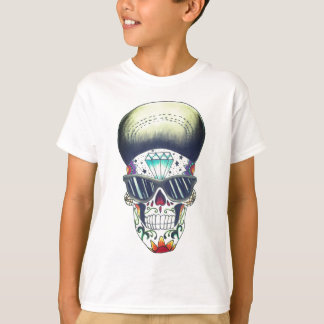 nya ungar skolar sockerskallet-skjortan tee shirt