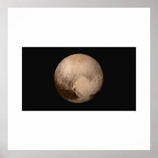 Nya vågor - Pluto i True Färg Poster