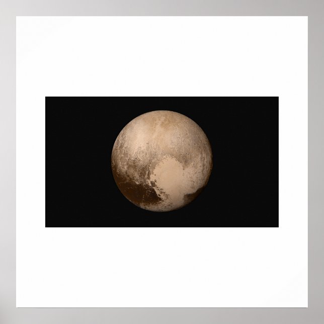 Nya vågor - Pluto i True Färg Poster (Framsidan)