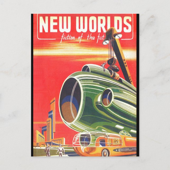 Nya världar 1950_Pulp Art Vykort (Framsida)