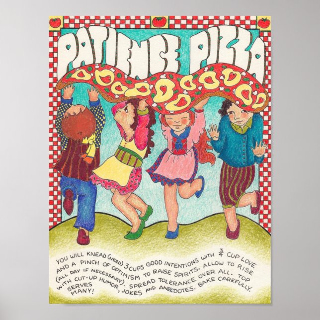Nya världsrecept - Patience Pizza Poster (Framsidan)