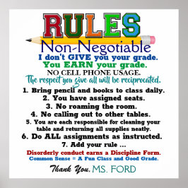 Nya versionen av skollärarens Poster