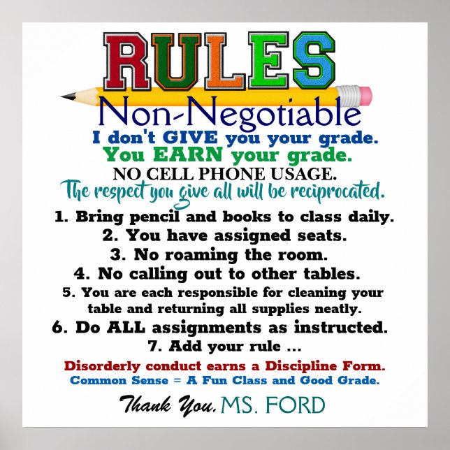 Nya versionen av skollärarens Poster (Framsidan)