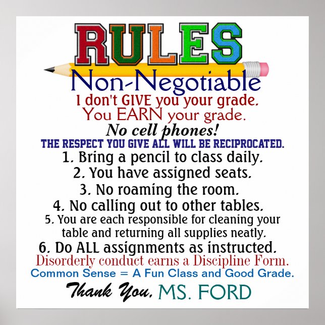 Nya versionen av skollärarens Poster (Framsidan)