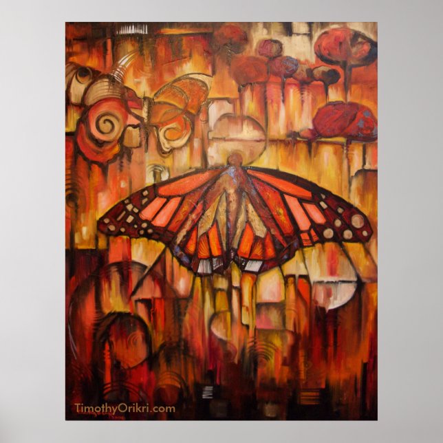 Nya Vingarna hösten - Kanvastrycket Poster (Framsidan)