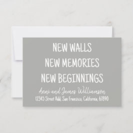 NYA WALLS NYA MEMORIES NYA BEGINNINGS-Flytta Meddelande