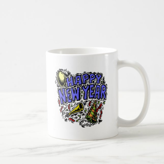 Nya Year' s-party Time Kaffemugg (Höger)