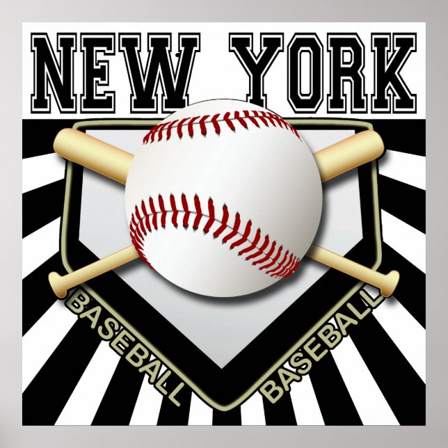 NYA YORK BASEBALL POSTER SKRIV UT (Framsidan)