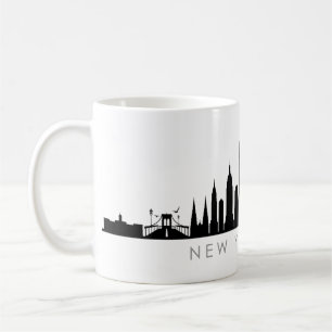NYA YORK NYC Manhatten USA City Skyline Silhouette Kaffemugg
