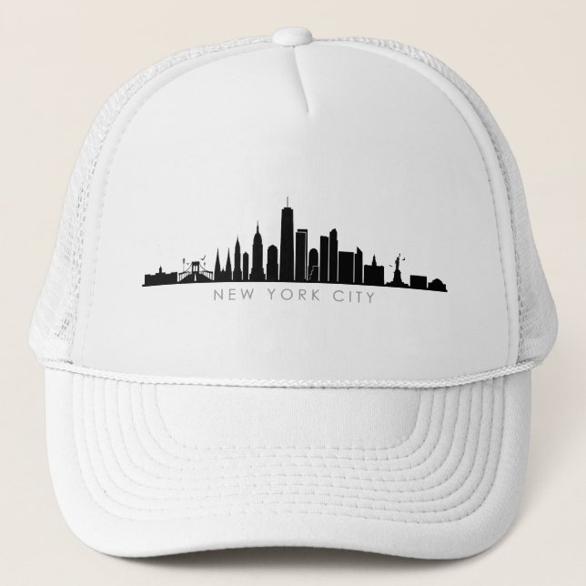 NYA YORK NYC Manhatten USA City Skyline Silhouette Keps (Framsida)