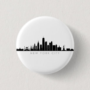 NYA YORK NYC Manhatten USA City Skyline Silhouette Knapp